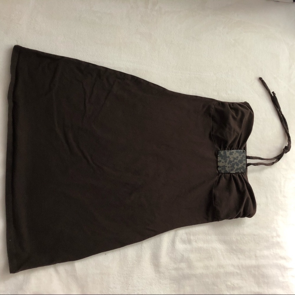 🍁 4/$16 🍁 Moda international brown strapless dress